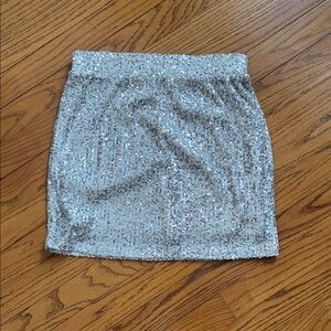 Love on a Hanger Sparkling Gold Mini Skirt